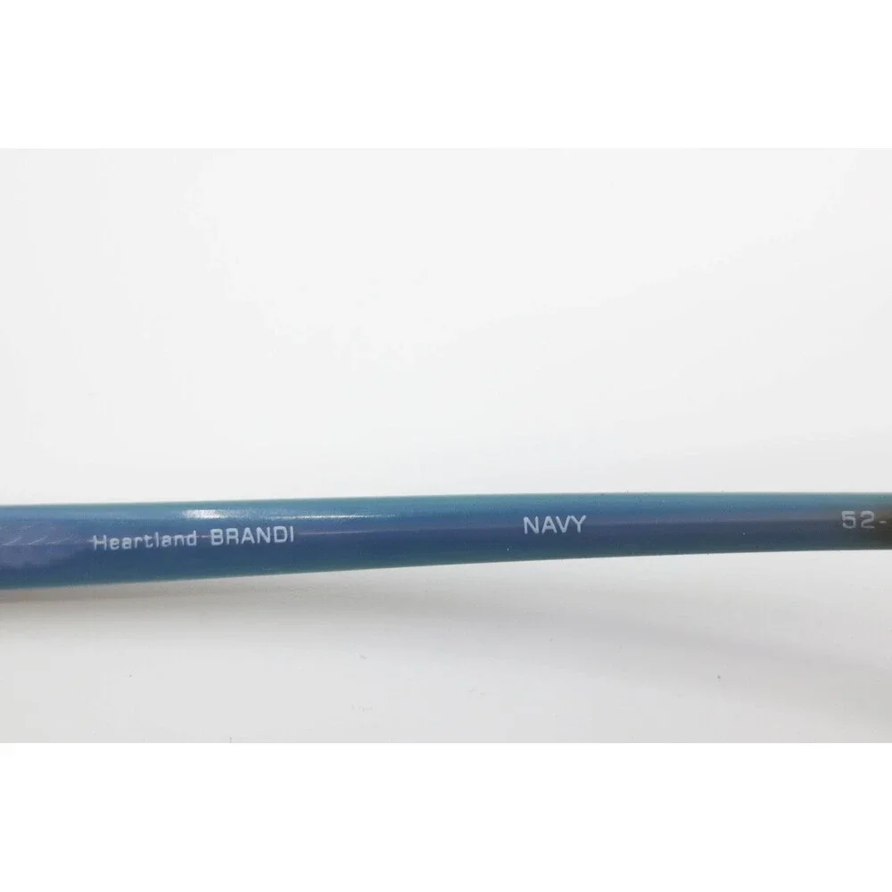 Heartland Brandi Eyeglasses Navy Blue Green Cat Eye Frames 52-16-135 38978